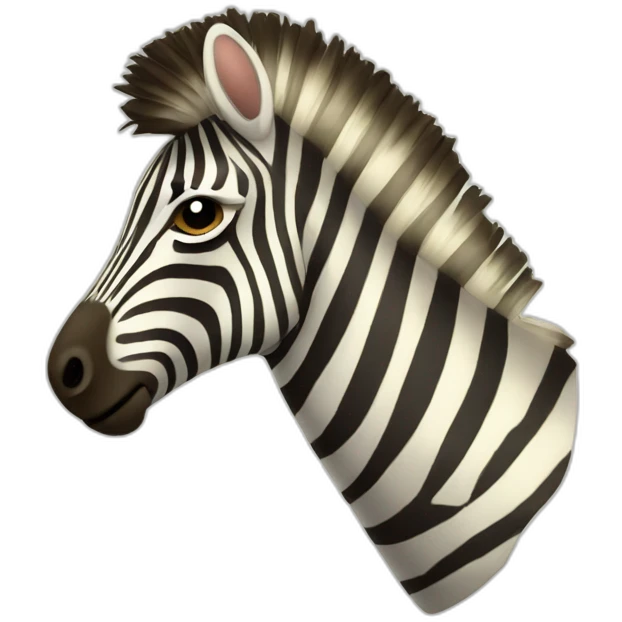 zebra old style design emoji