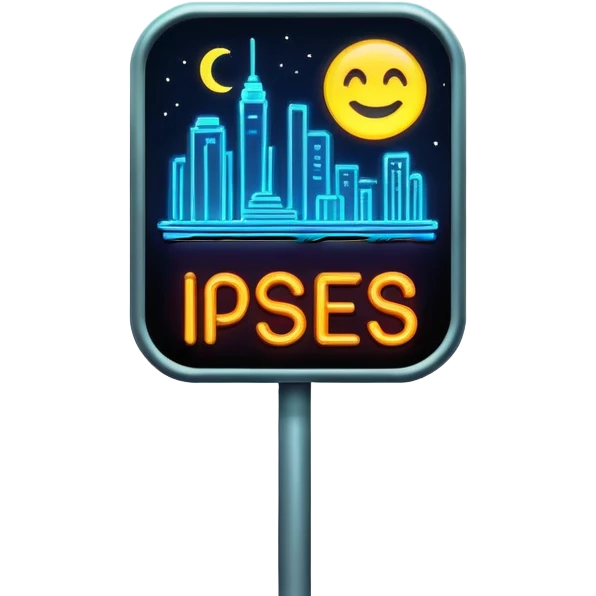 nighttime city sign  emoji