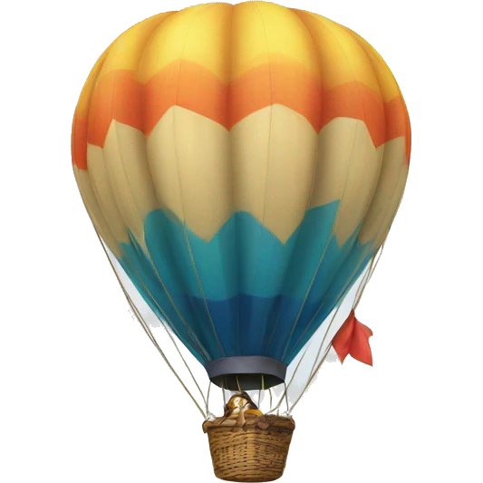 A hot air balloon  emoji