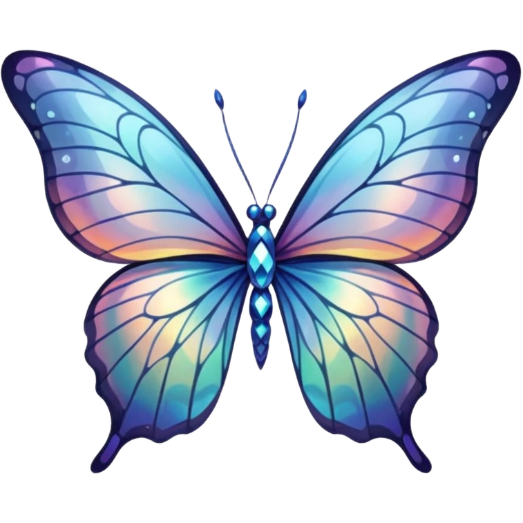 crystal butterfly wings emoji
