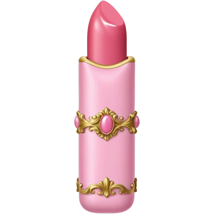 vintage rococo pale pink inflatable puffy lipstick emoji