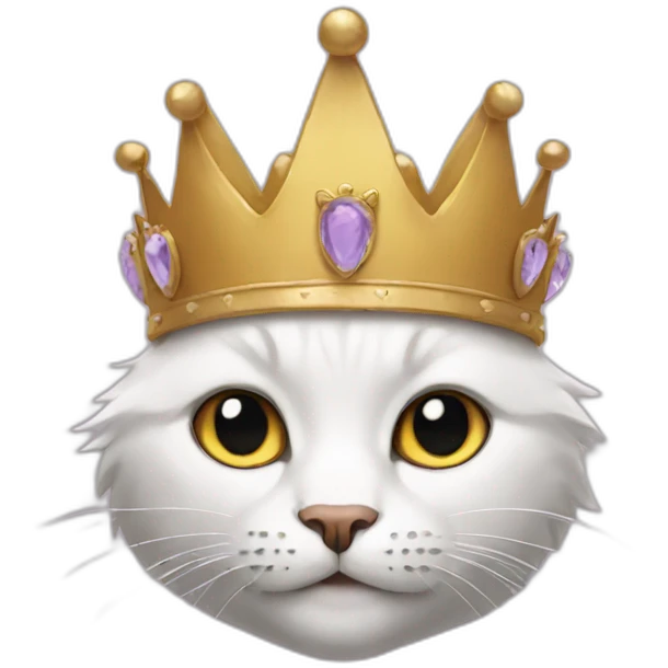 cat crown emoji