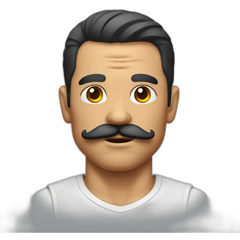 Muscle mustache expressive Cuban man emoji