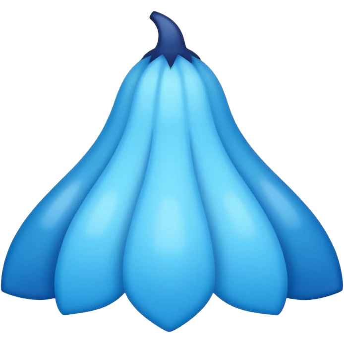 Lirios color azul pastel con degradado azul osciro emoji