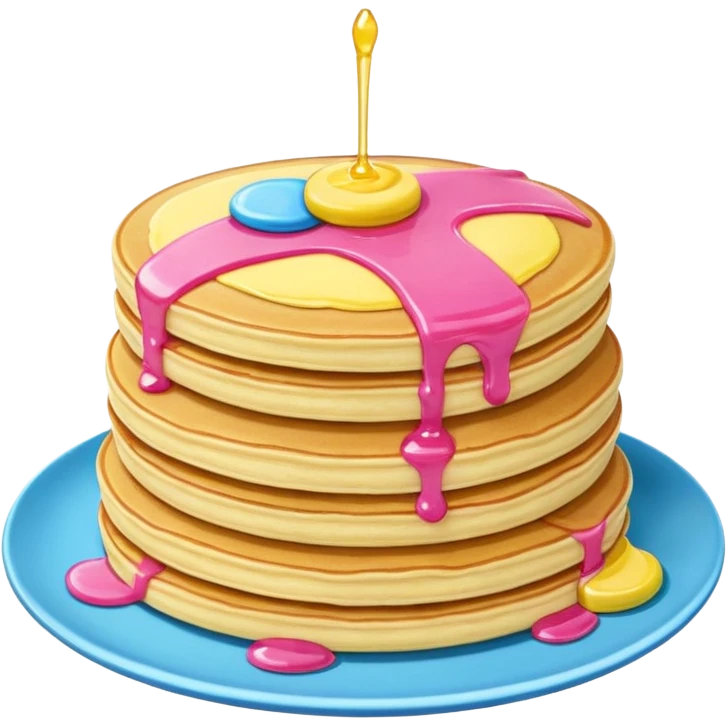 pansexual flag pancakes emoji