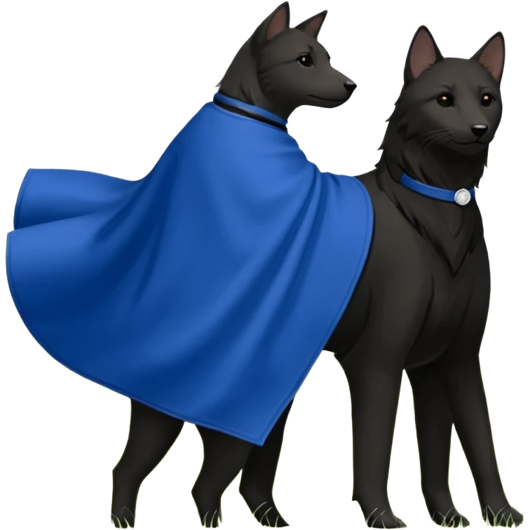 лисенок в каске синей и киней футболке и черных перчатках слушает музыку emoji