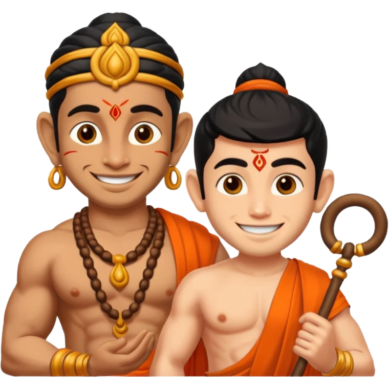 Shriram with hanuman  emoji
