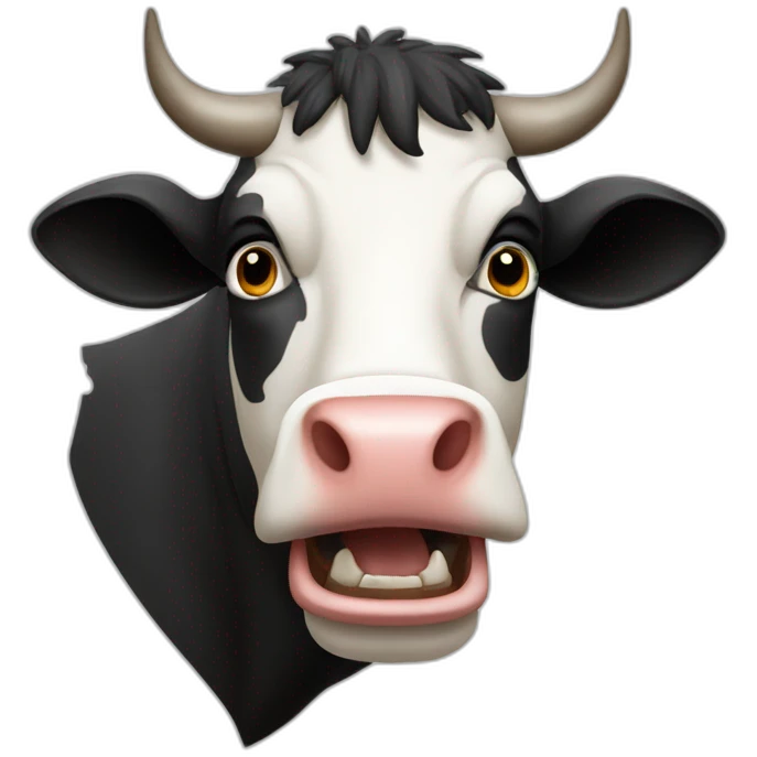 vache qui brute emoji
