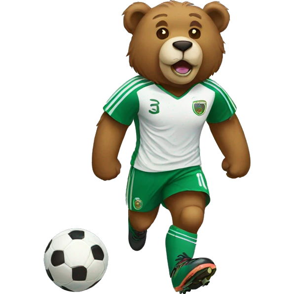 soccer bear emoji