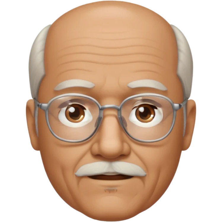 70 year old man with goatee and thin hairline emoji