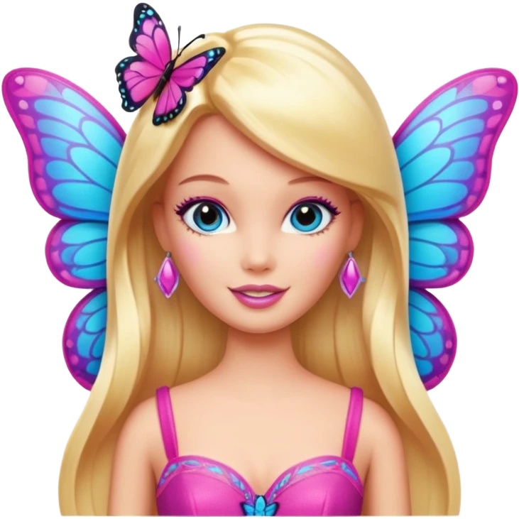 lav en barbie mariposa fe emoji