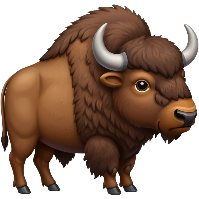 bison with a heart emoji