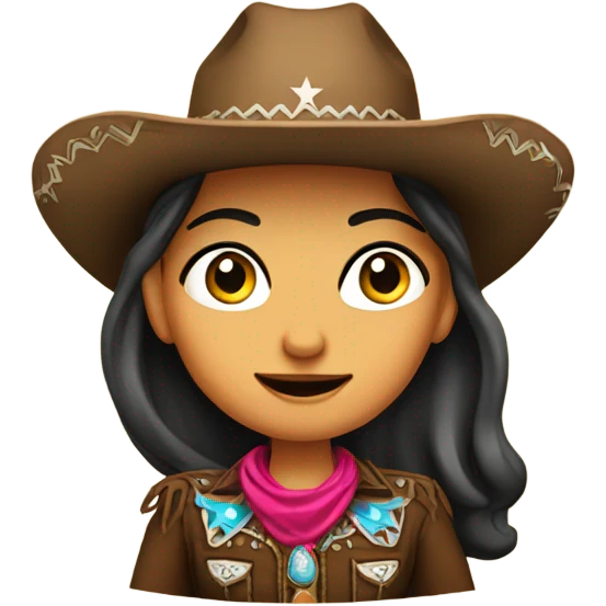 Cowboy girl , mexicana , cute, old money  emoji