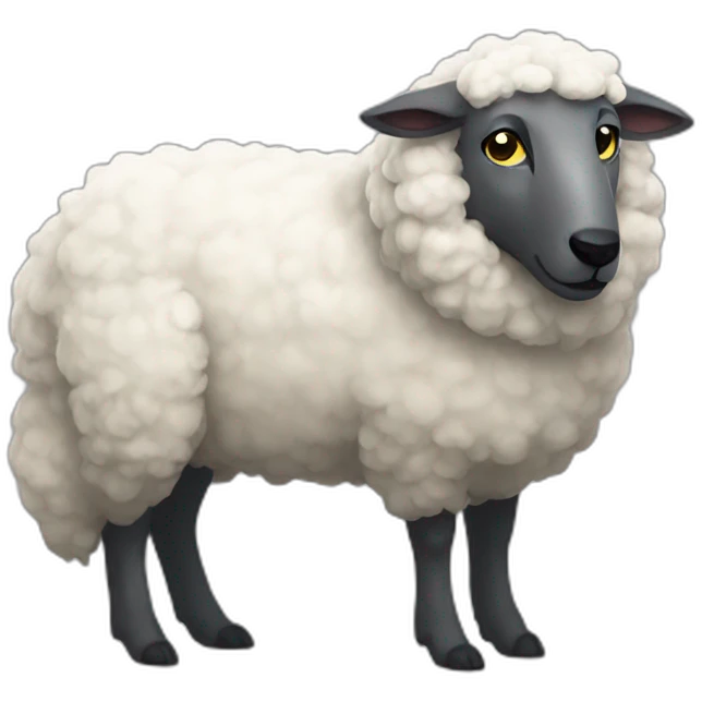 Sheep and wolf emoji