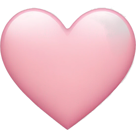 light pink heart emoji