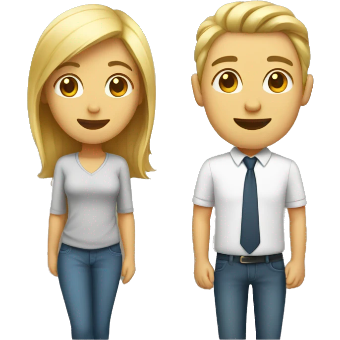 male and female emoji