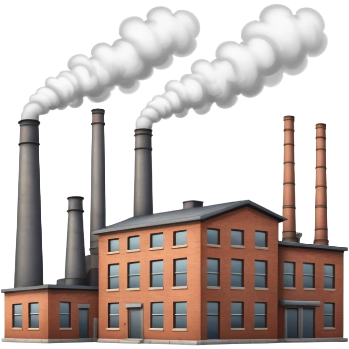 factory building with smokestacks emoji
