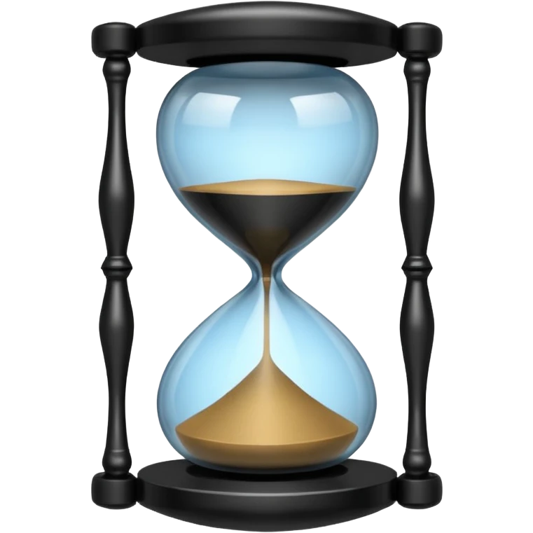 black Hourglasse emoji