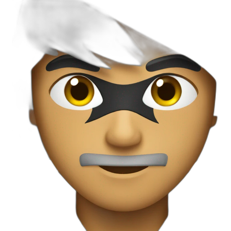 A black ninja emoji