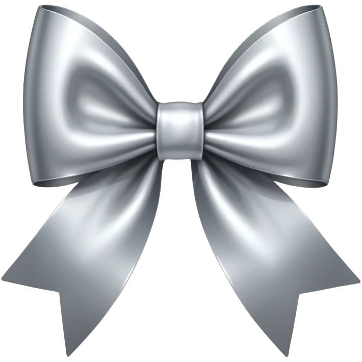 Silver bow emoji