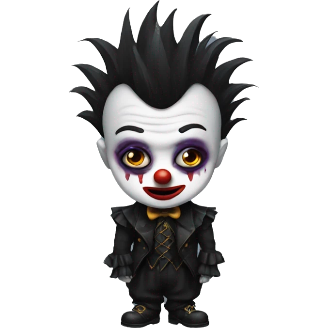 goth clown emoji