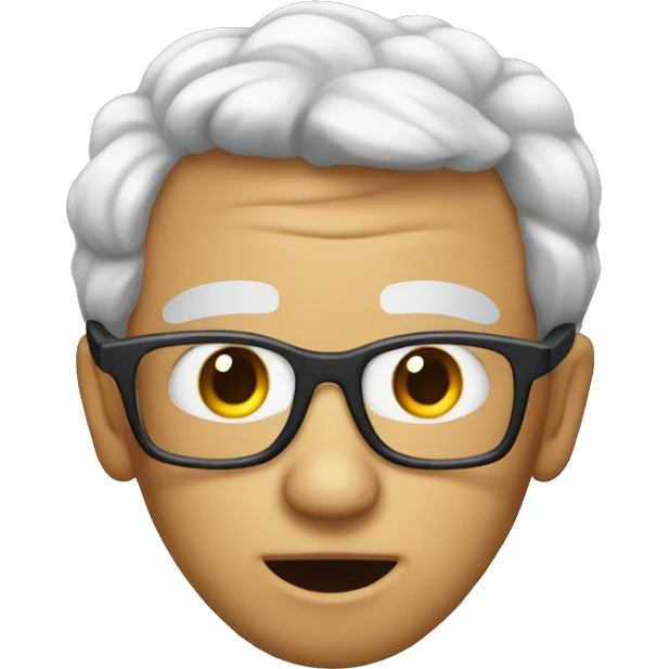 A really creepy nerd emoji  emoji