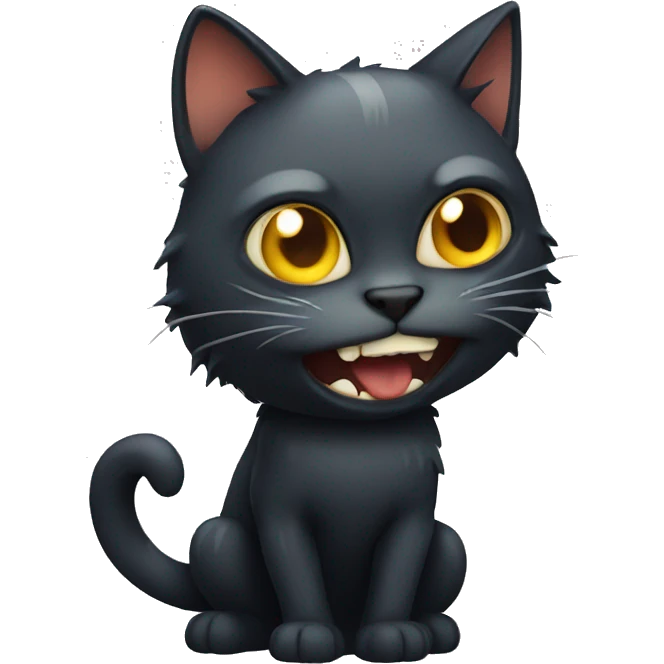 Scary cat emoji