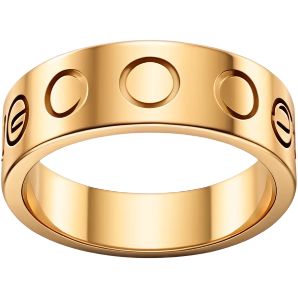 Realistic Cartier love ring  emoji
