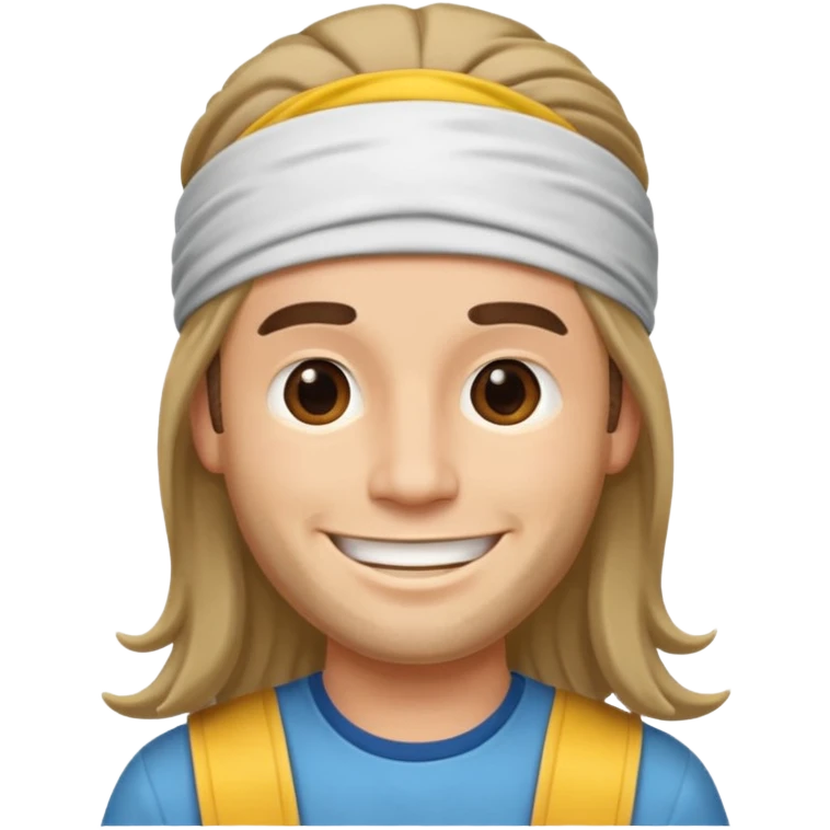 Hippie man smiling emoji