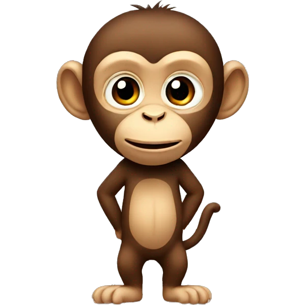 A monkey emoji