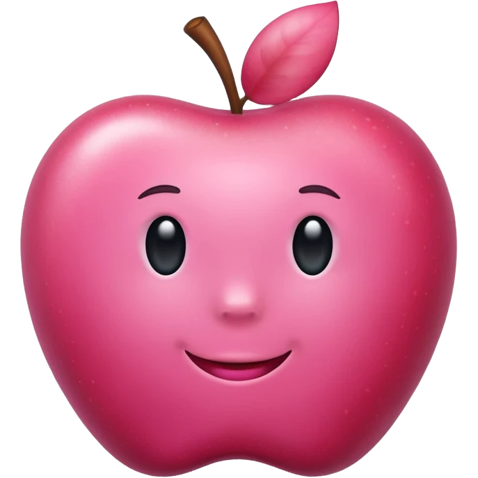 pink apple emoji