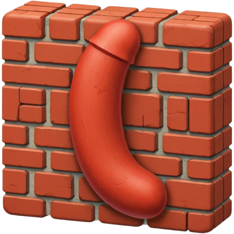 Bricked up penis  emoji