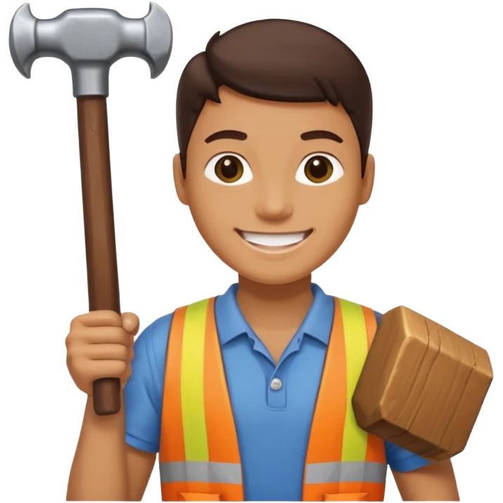 person holding a hammer emoji