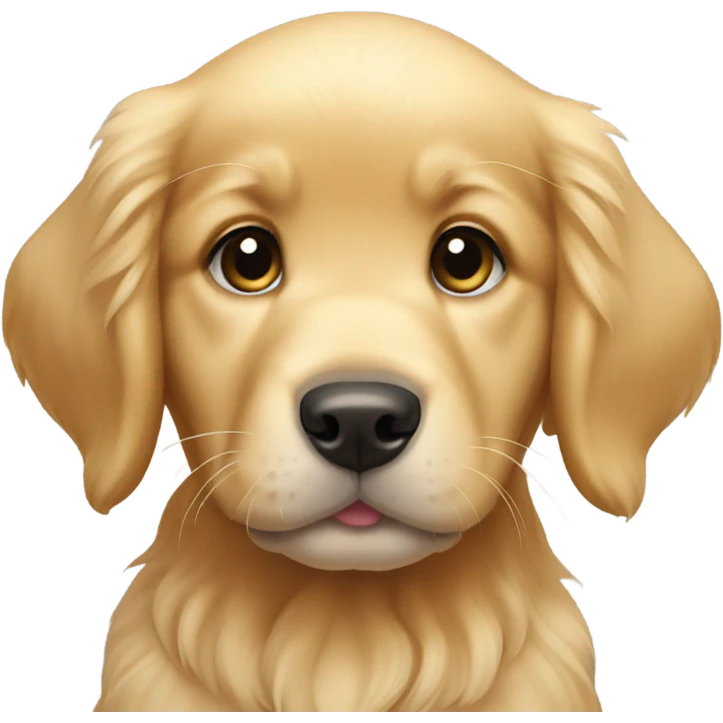 Golden retriever puppy emoji