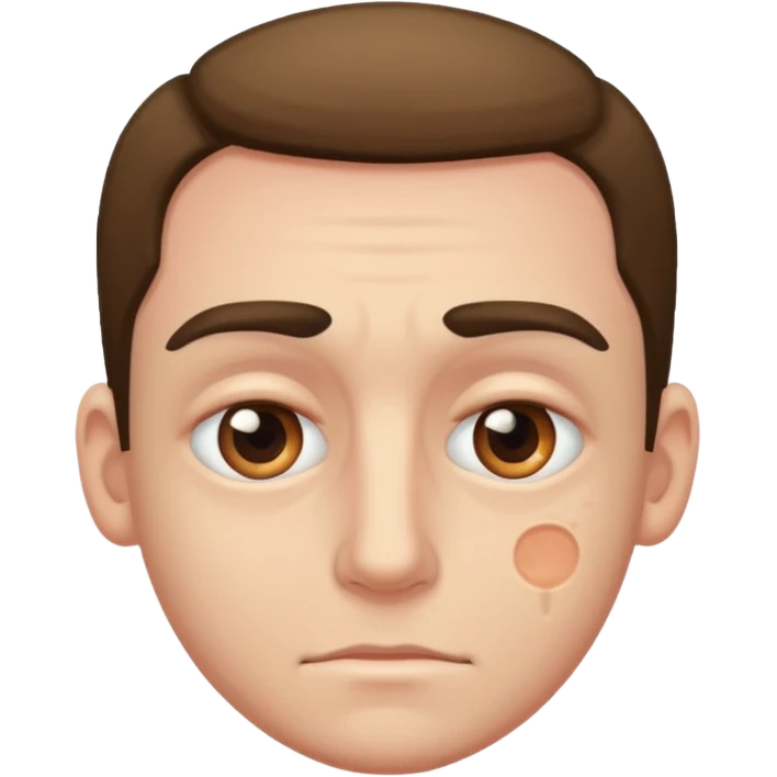 ecchymosis near the man's eye emoji