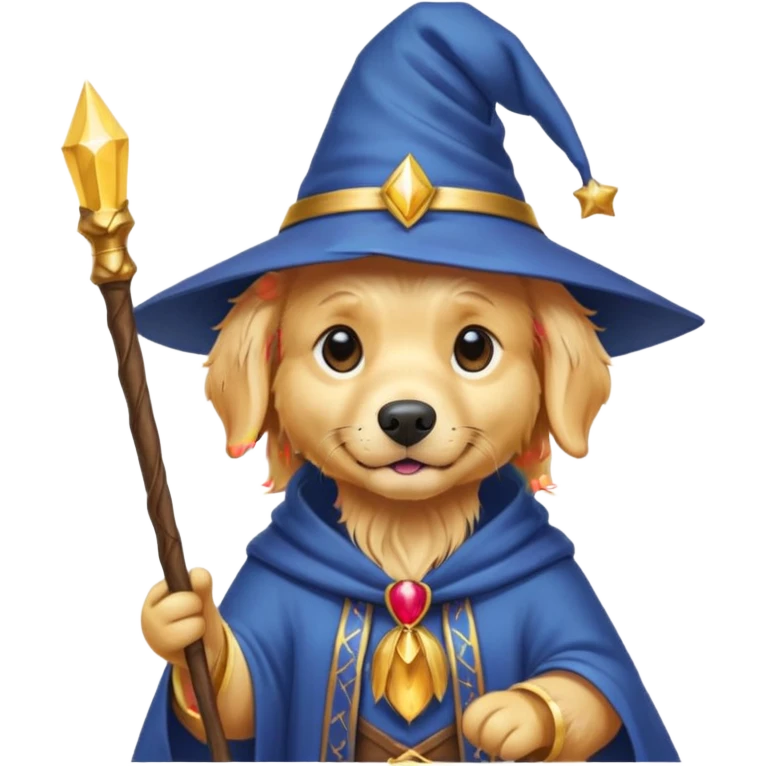 Dog wizard emoji