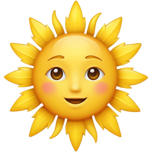 sun without face emoji