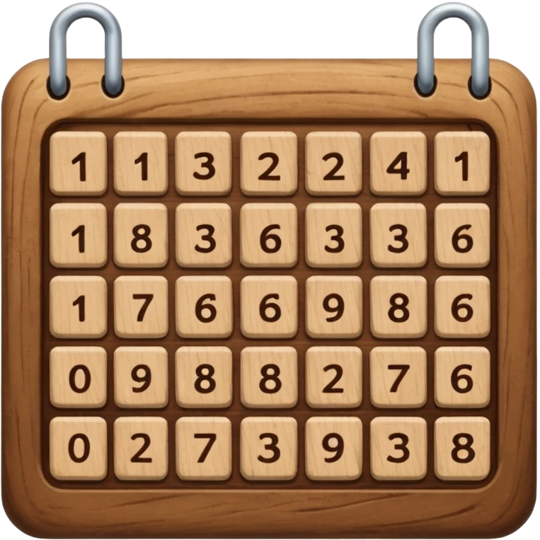 calendar wood emoji