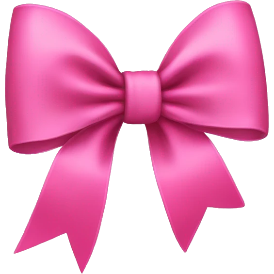 Pink bow emoji