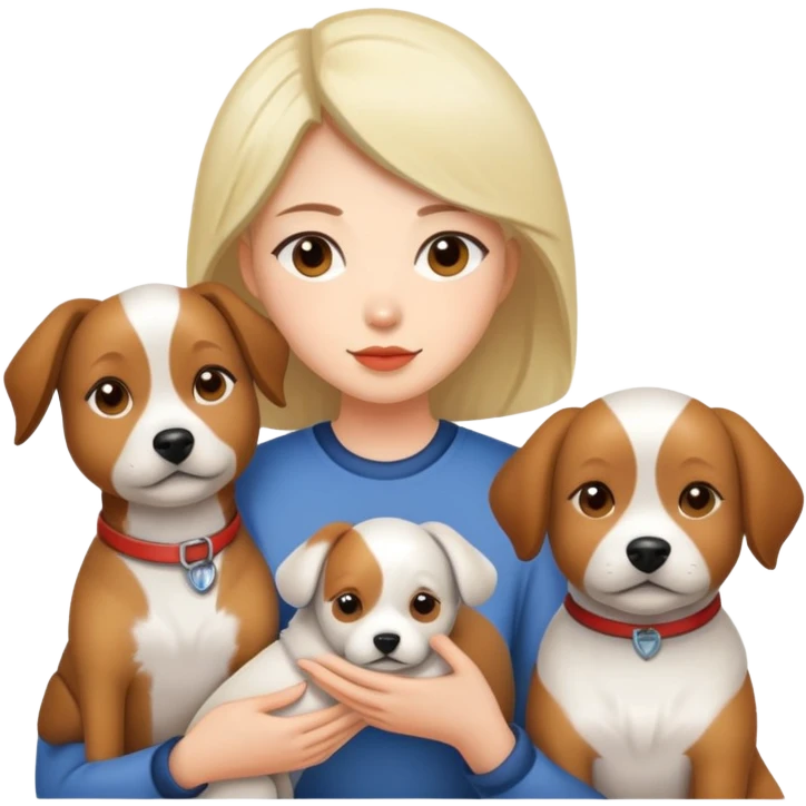 Jolintsai and her dogs emoji