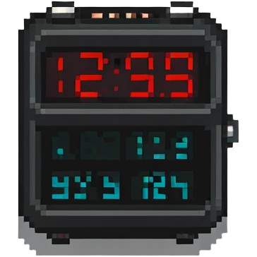 Retro digital clock emoji