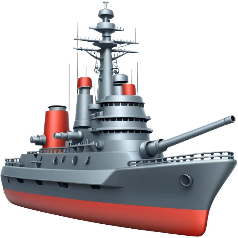 Very realistic warship  emoji