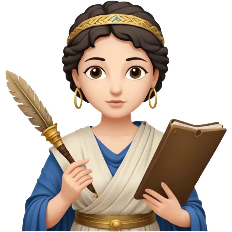 ancient greek woman writing emoji