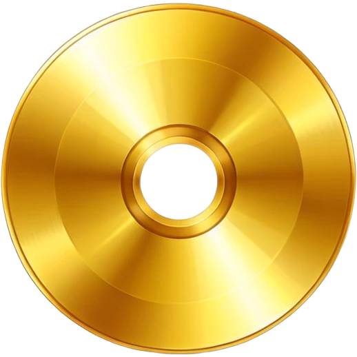 golden CD disk emoji