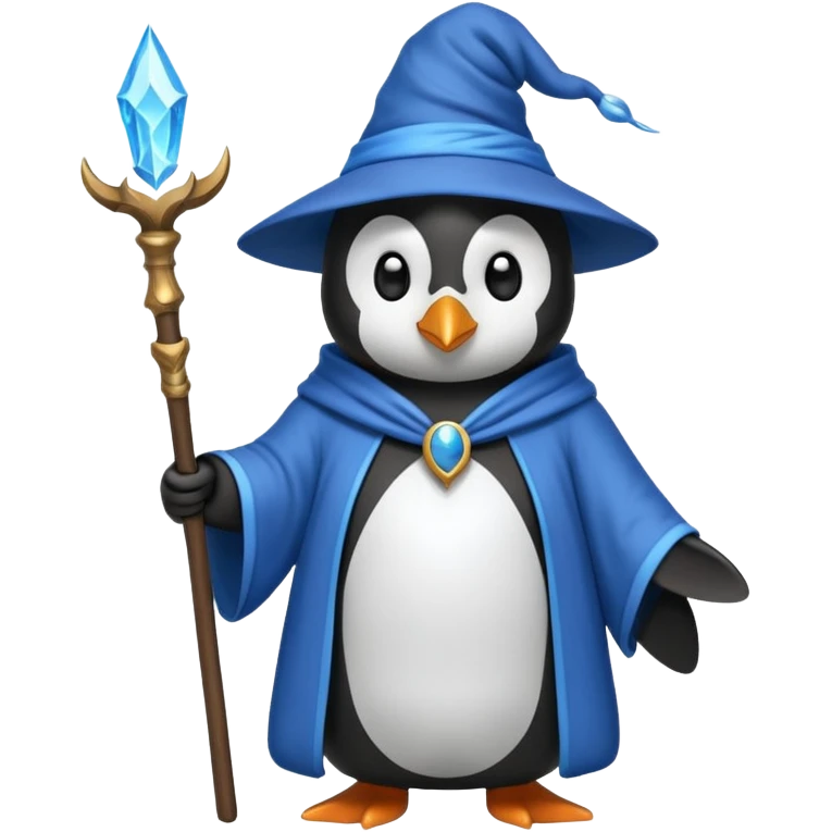 Penguin Wizard emoji