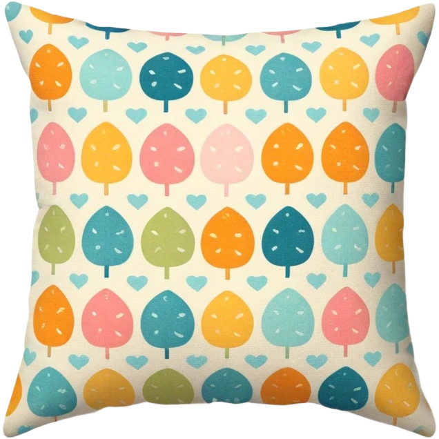 Cozy Eclectic throw pillow emoji