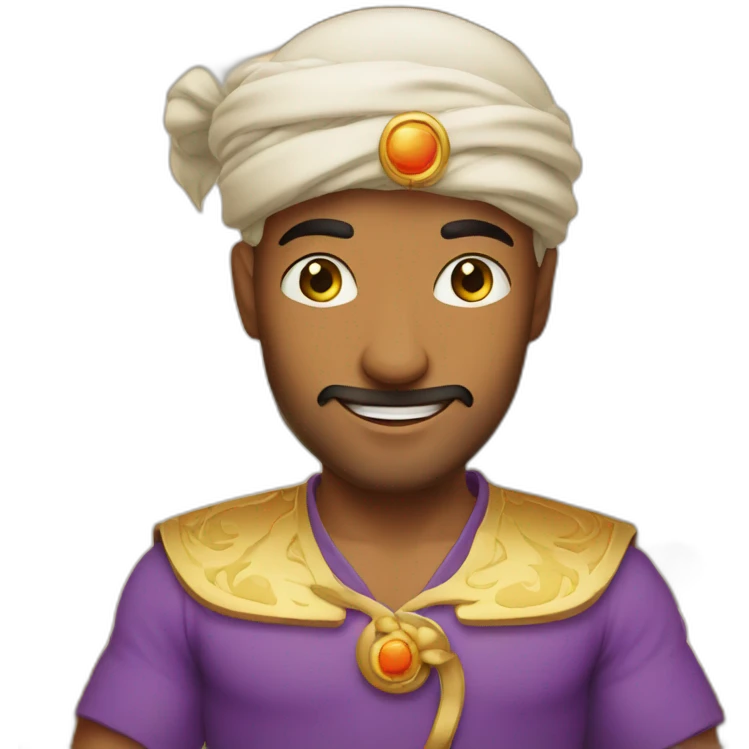 Aladin sur un tapis emoji