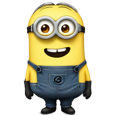 Kevin minion with carbon fibre skin emoji