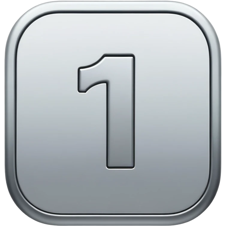 The number 1 emoji