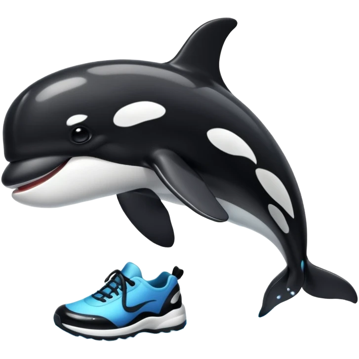 Orca con zapatos  emoji